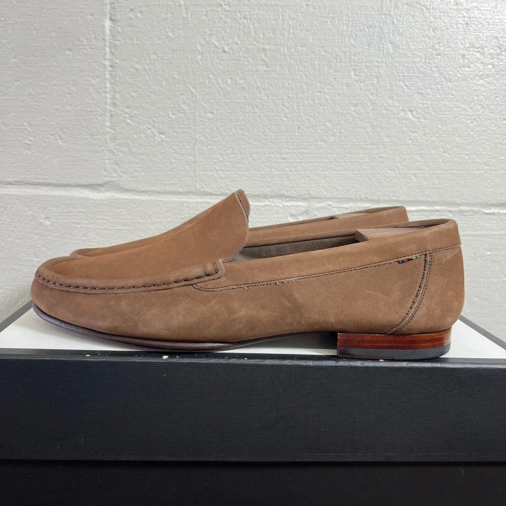 PS Paul Smith Danny Brown Nubuck Loafers Slip On Dress Shoes Men's 12 US/11 UK